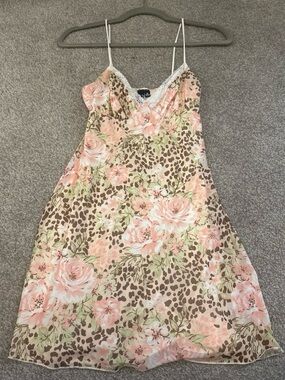 Windsor Pink Floral & Leopard Print Mini Dress